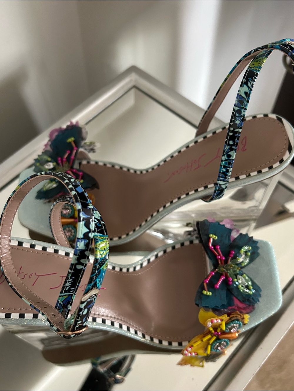 Betsy Johnson Butterfly Wedge Heel - Picture 3 of 5